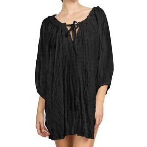 Robin Piccone Fiona Black Cover up Tunic Womens Size Medium NWT